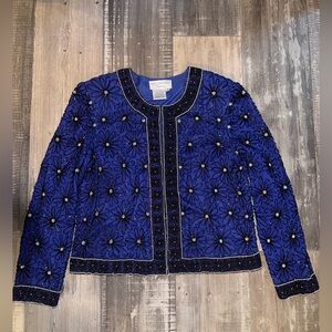 Pre-owned Vintage Adrianna Papell Evening Boutique Blazer